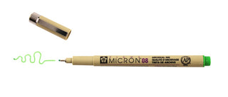 Pigma Micron 08 Pen, 0.50mm - Fresh Green