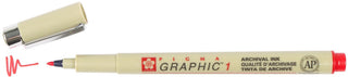Pigma Graphic Pen, 1mm - Red