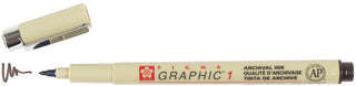 Pigma Graphic Pen, 1mm - Sepia